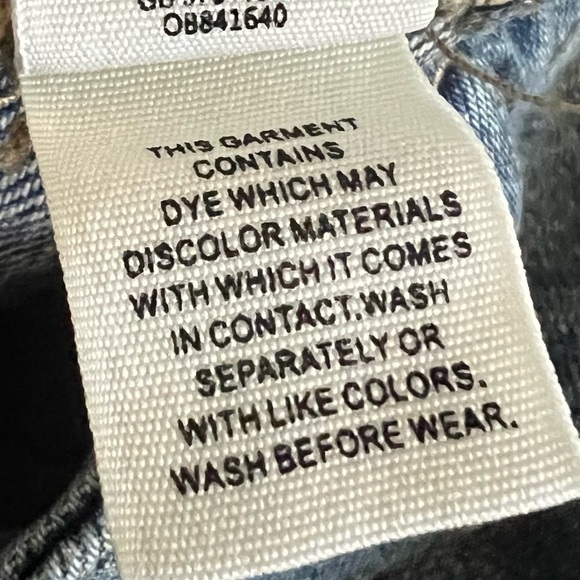 We The Free Blue Denim Front Zip Mini Skirt Size 30 / US 10 - Picture 7 of 9